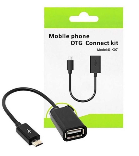 Adaptador OTG Micro USB (V8) en Caja