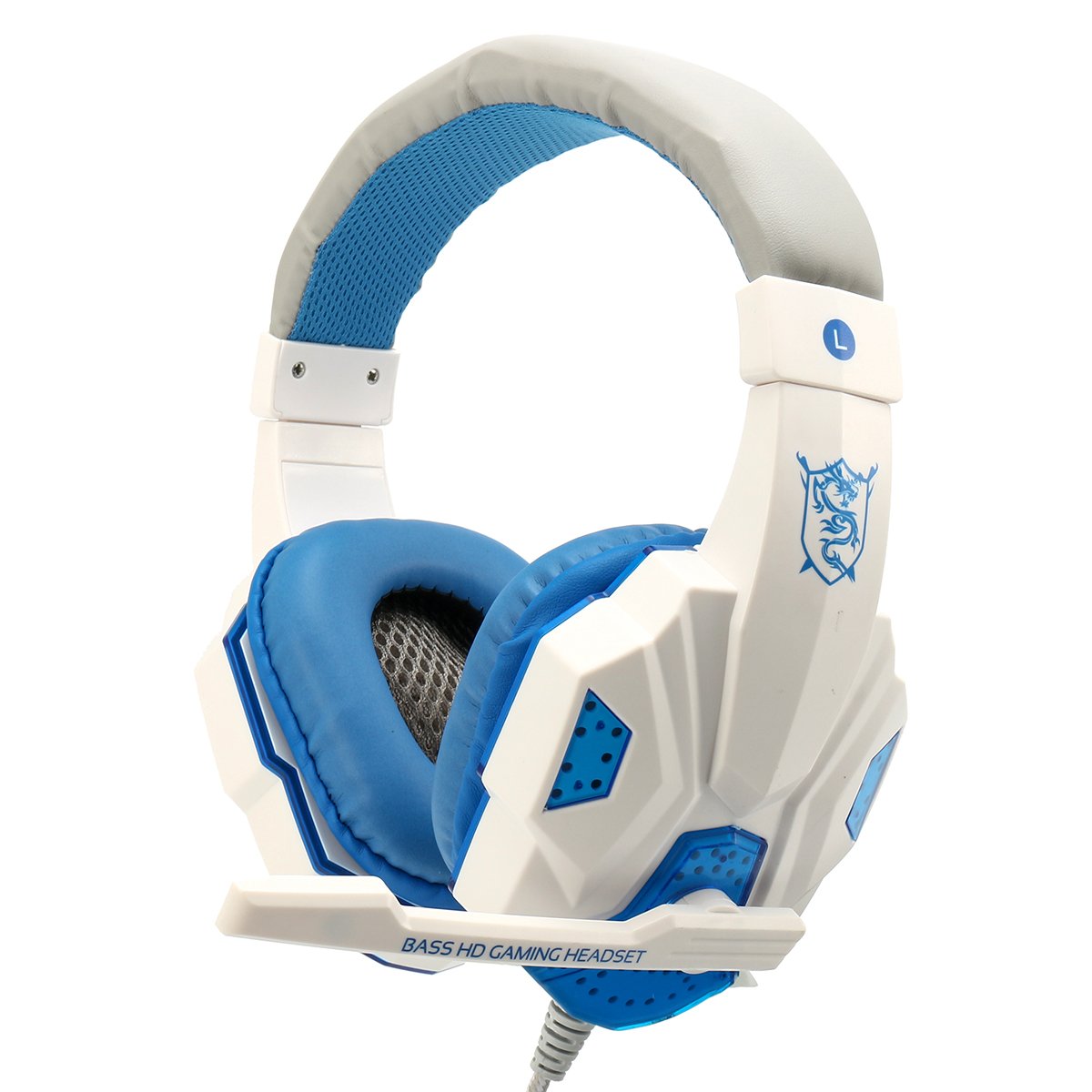 Auriculares Gamer SY830MV con Luces LED - Blanco