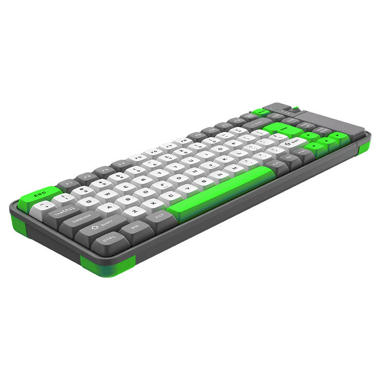 Teclado Inalámbrico Noganet NKB-Q10 Verde Dual 2.4GHz Bluetooth 2 Dispositivos