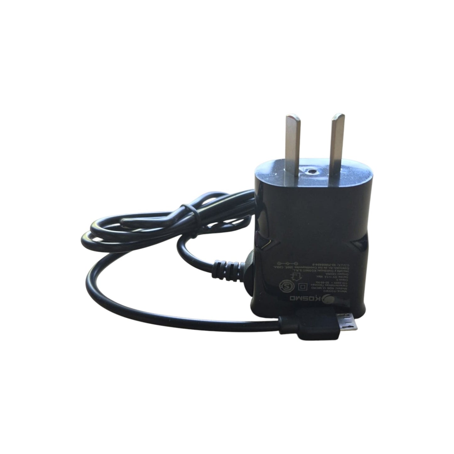 Cargador KOSMO 1A Micro USB – Cargador de Pared para Android