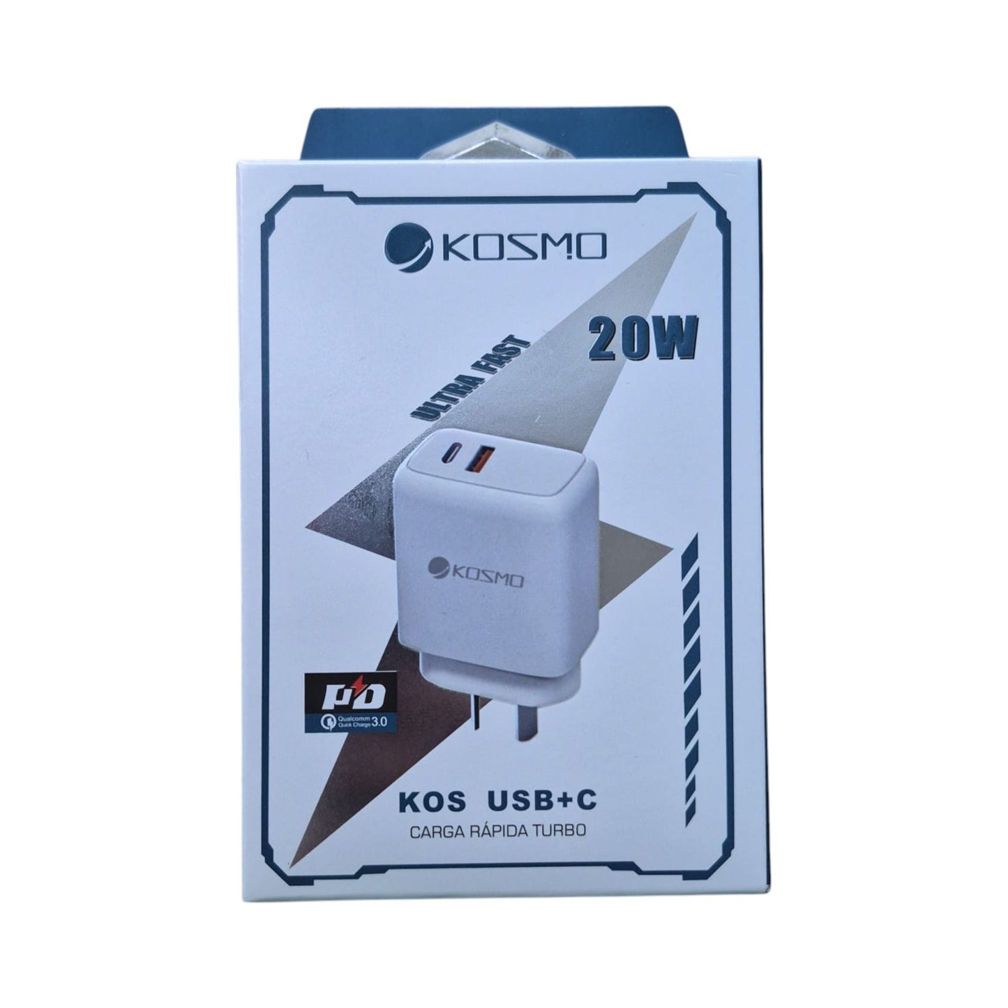 Cargador Kosmo 20W Doble Salida USB-A y USB-C – Solo Módulo