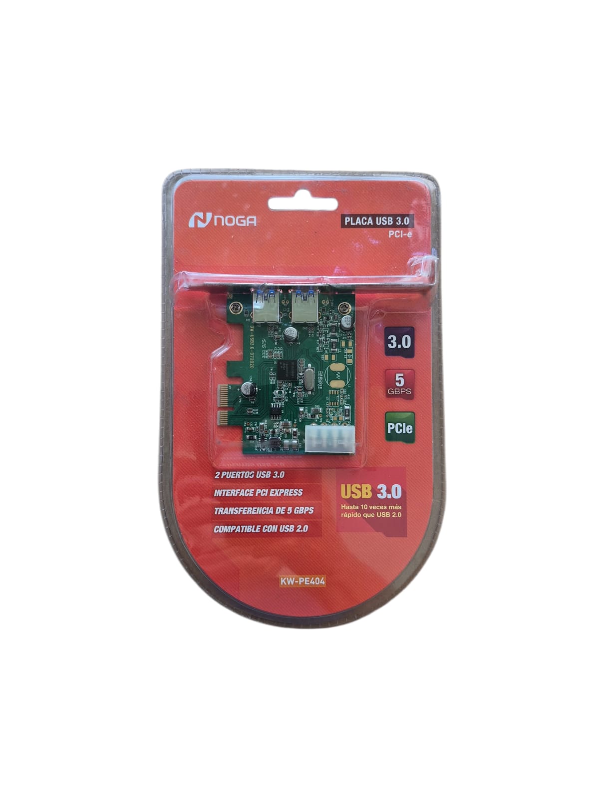 Placa de Expansión PCI-E con 2 Puertos USB 3.0 KW-PE404