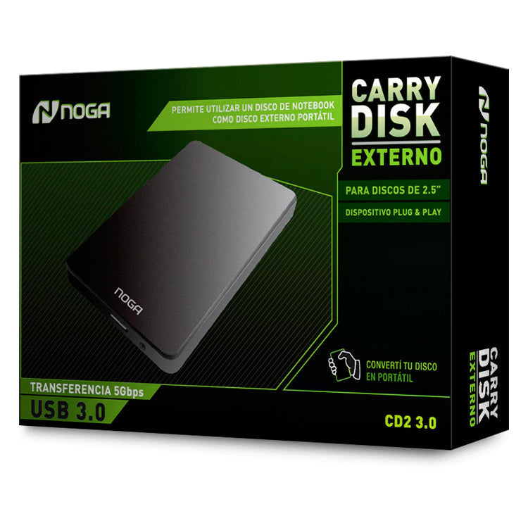 Carry Disk NOGA 2.5" USB 3.0 – Case para Disco Externo