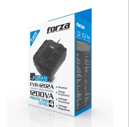 Estabilizador de Tensión Forza 1200VA FVR-1202A