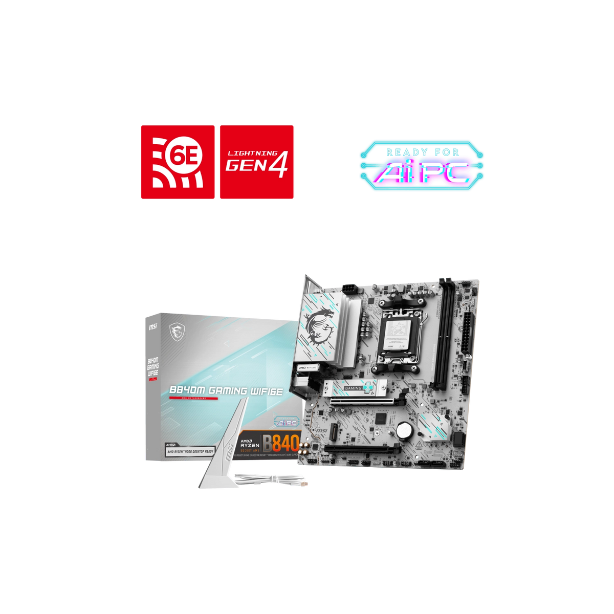 Motherboard MSI B840M GAMING WIFI6E AM5 DDR5