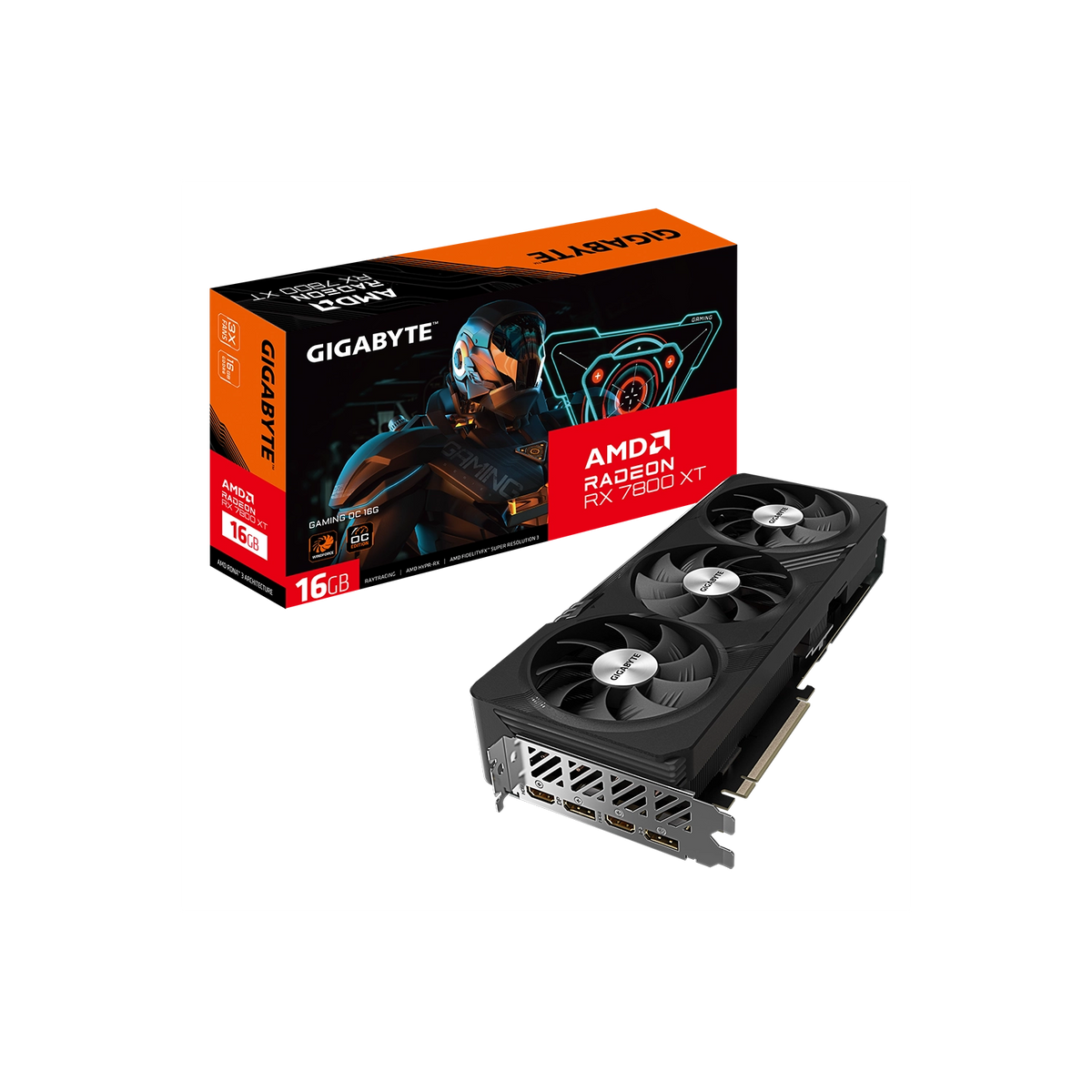 Placa de Video GIGABYTE AMD Radeon RX 7800 XT GAMING OC 16G