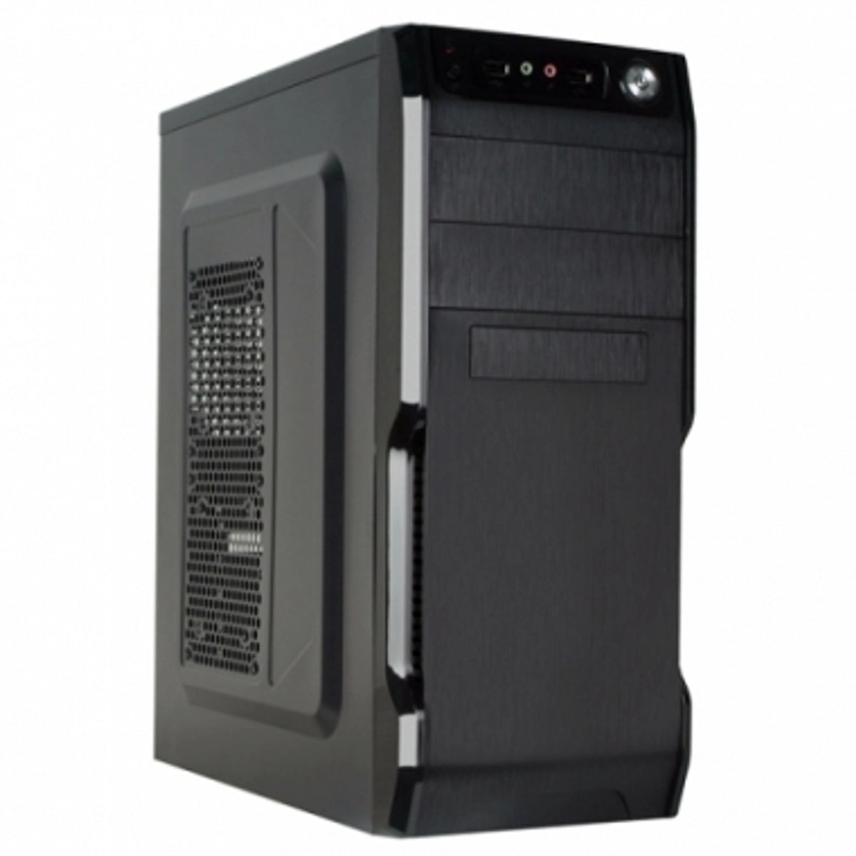 Gabinete CROMAX 2801 Kit Teclado Mouse Mid Tower C/Fuente 600W Black