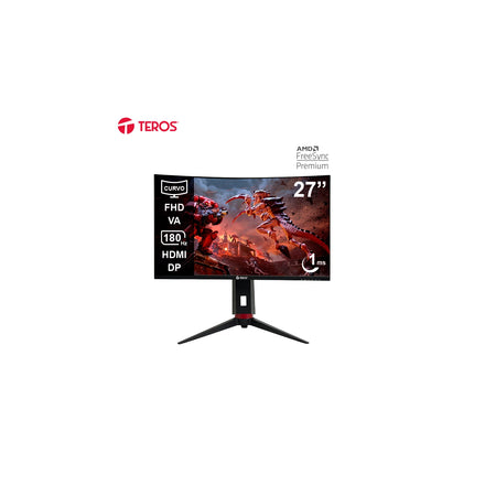Monitor Teros TE-2766G Gaming 27" Curvo VA FHD (1920X1080) 180Hz 1ms