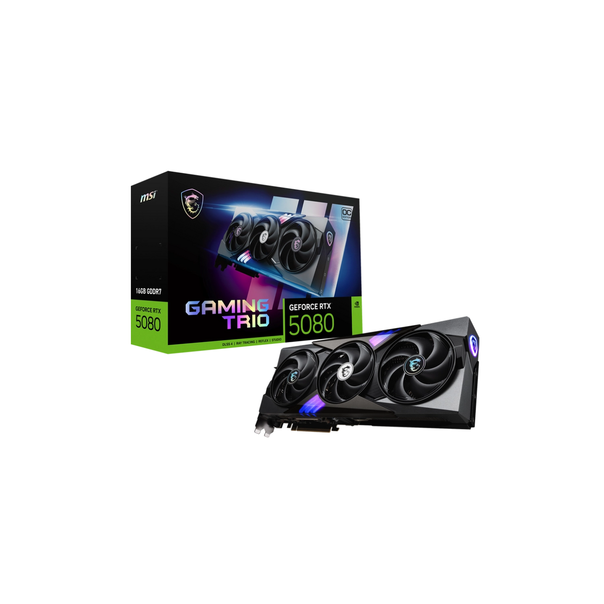 Placa MSI NVIDIA GeForce RTX 5080 16G GAMING TRIO OC