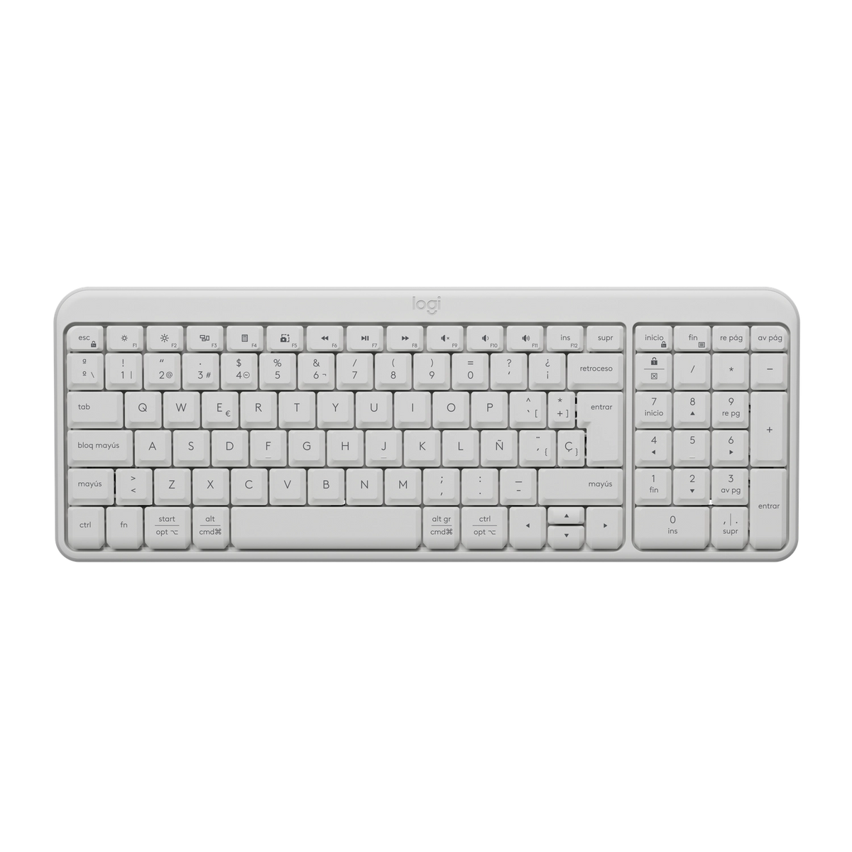Teclado Bluettoth Logitech K250 Blanco