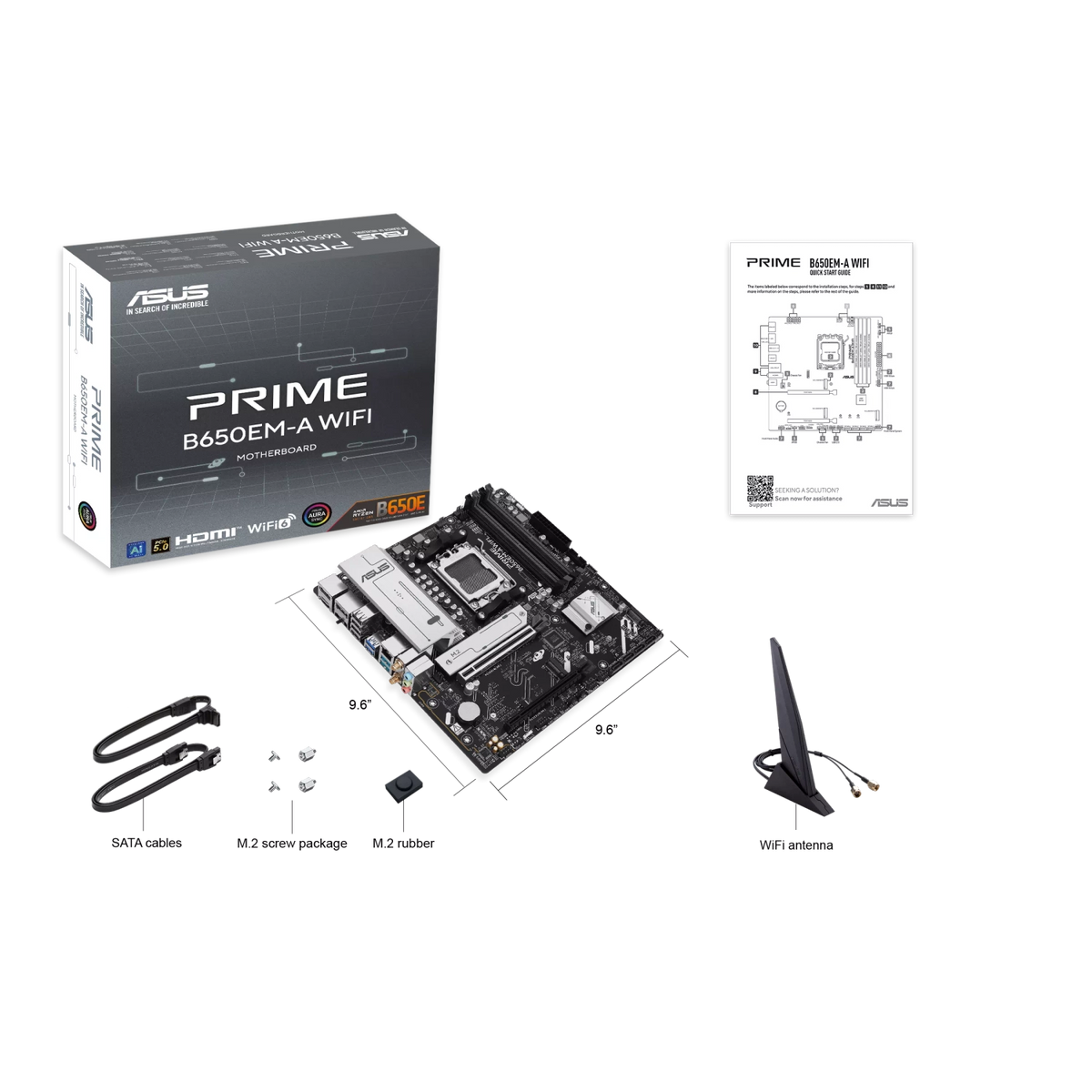 Motherboard ASUS PRIME B650EM-A WIFI AM5 DDR5