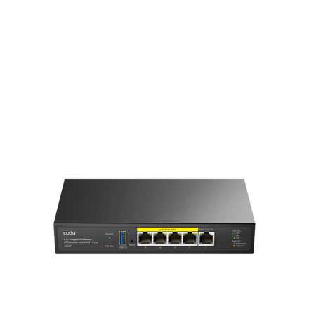 Router Cudy C200P Gigabit VPN AP 4 puertos PoE