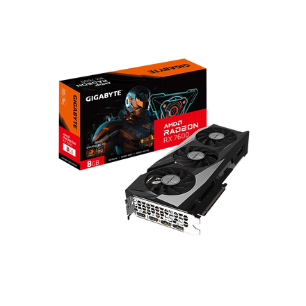 Placa de Video GIGABYTE AMD Radeon RX 7600 GAMING OC 8G