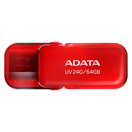Pen Drive ADATA UV240 64GB USB 2.0 RED