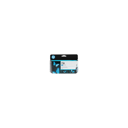 Cartucho de Tinta Plotter HP 738 Cian