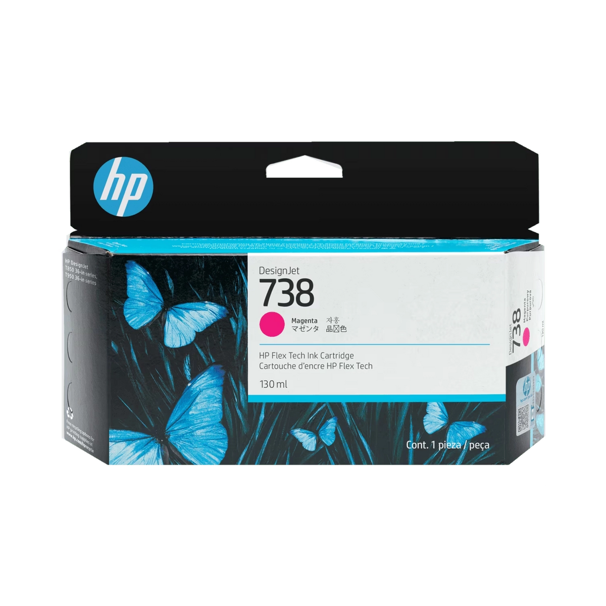 Cartucho de Tinta Plotter HP 738 Magenta