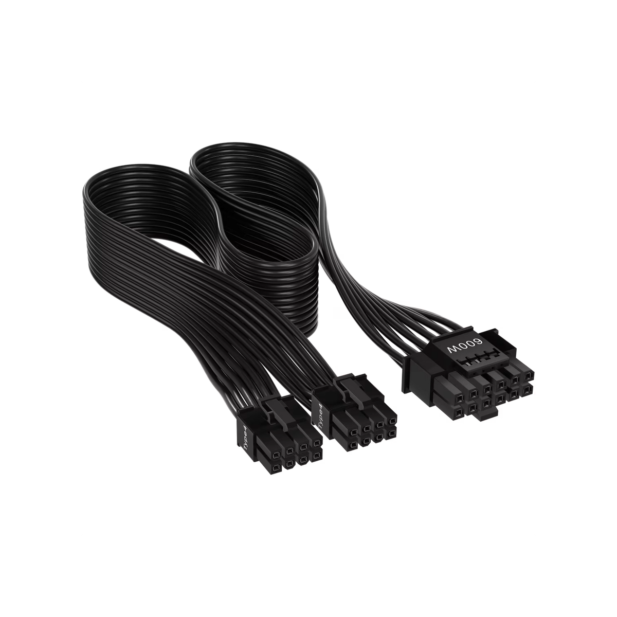 Cable de alimentación de PSU de tipo 4 PCIe 5.1 12V-2x6 de 600 W