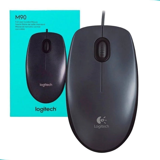 Mouse USB Logitech M90 Óptico Negro - Confiable y Duradero