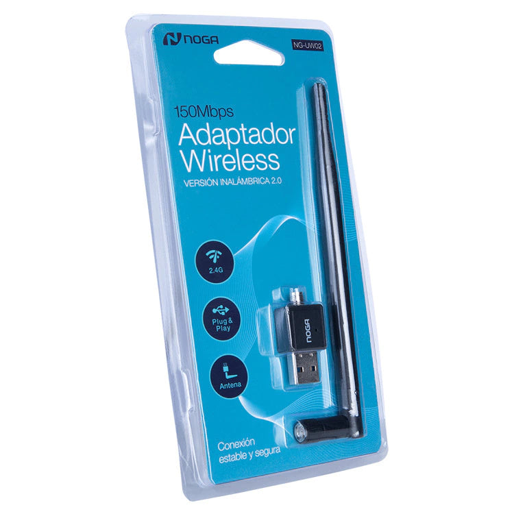 Adaptador WiFi USB Noga 150Mbps con Antena Externa