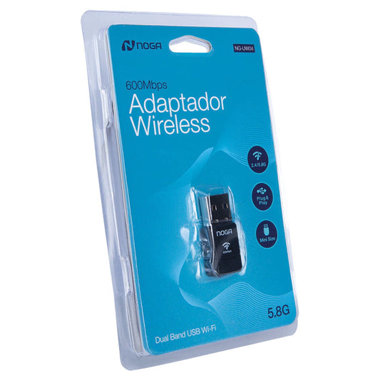Adaptador WiFi NOGA NG-UW04 600Mbps Nano Dual Band