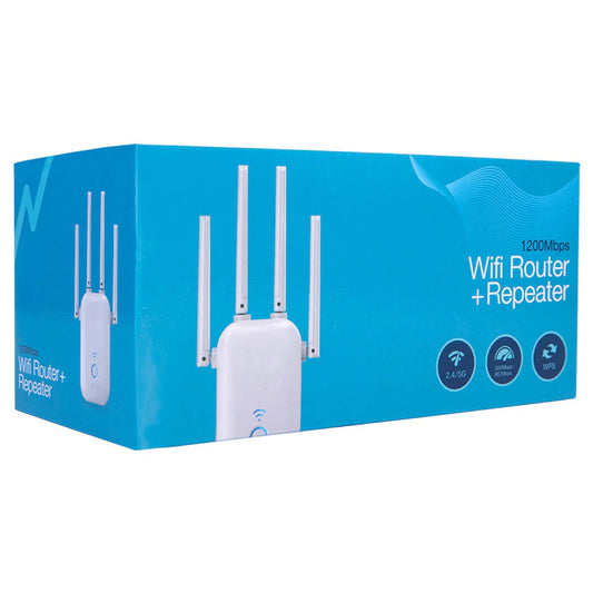 Router Noga + Repetidor WiFi con 4 Antenas Externas - Amplificador de Señal