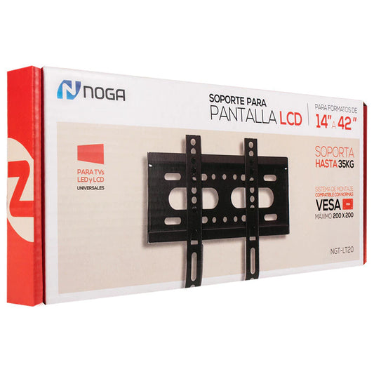 Soporte para TV Noga Fijo 14" a 42" - Montaje en Pared