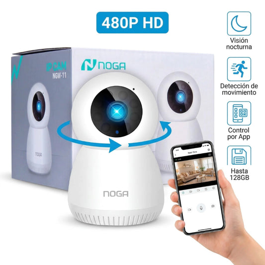 Cámara IP NOGA 360° WiFi 2.4GHz 480p Interior