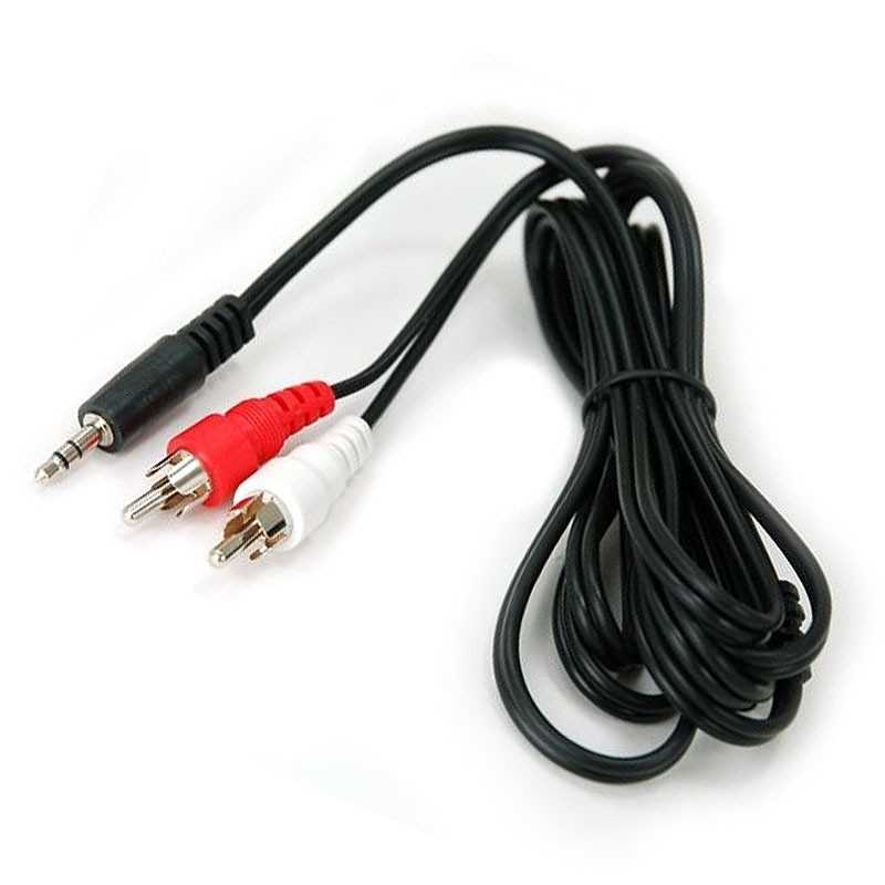 Cable Mini Plug 3.5mm a 2 RCA Stereo 1.8 Metros – NOGA