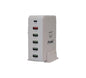 Multipuerto USB Time 6 Puertos - 1 USB-C 20W + 5 USB-A 220V