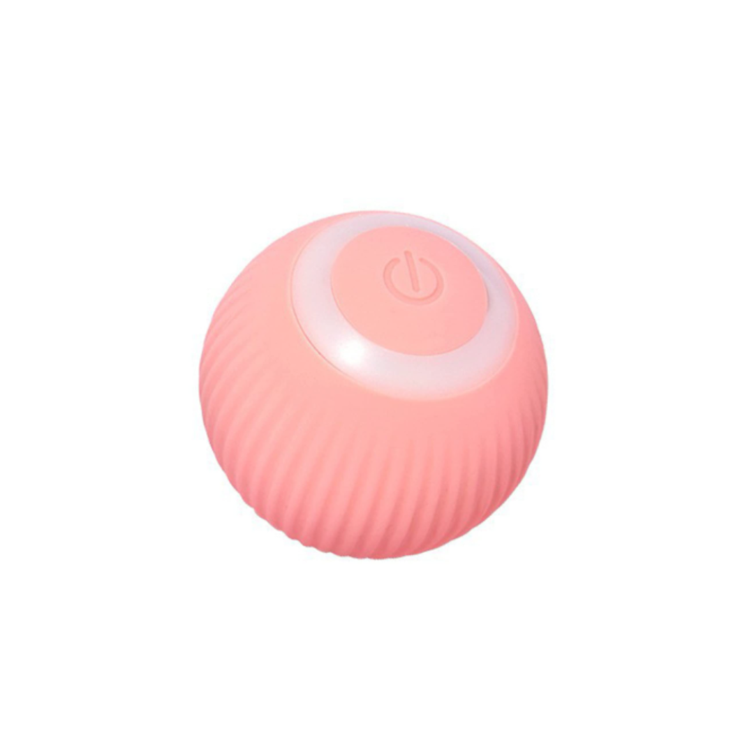 Pelota Interactiva con Luz y Movimiento para Gatos – Rosa / Verde