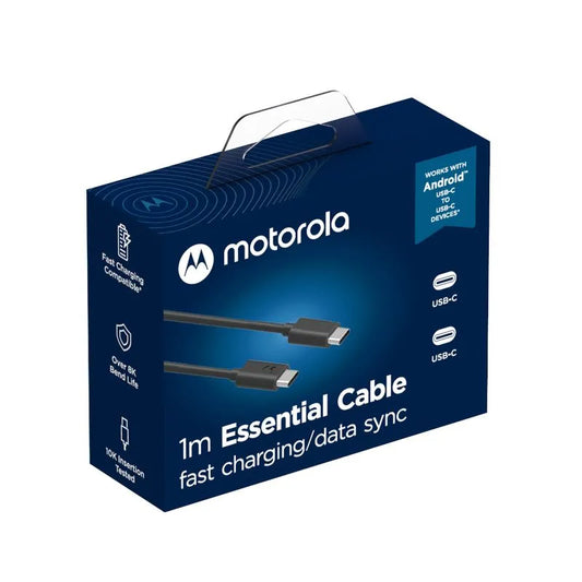 Cable USB-C a USB-C Motorola Original Reforzado 2 metros