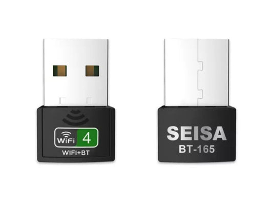 Adaptador USB Bluetooth y WiFi 2 en 1 Seisa
