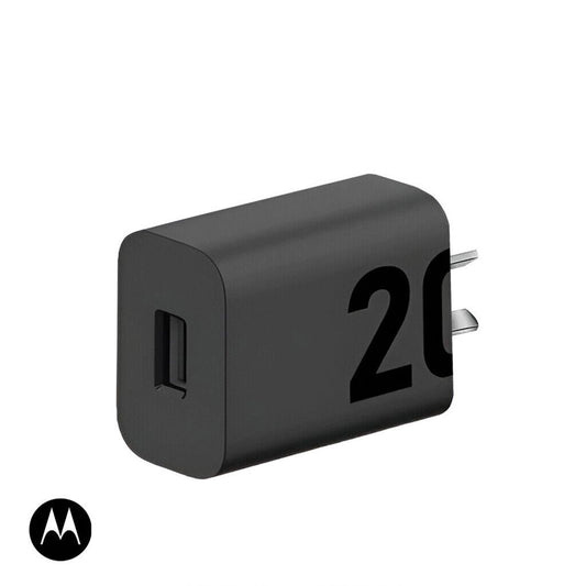 Cabezal Cargador Motorola Original 20W USB-A en Bolsa