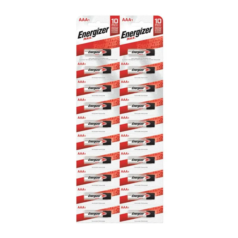 Pilas Energizer AAA Alcalinas - Tira x10 Unidades