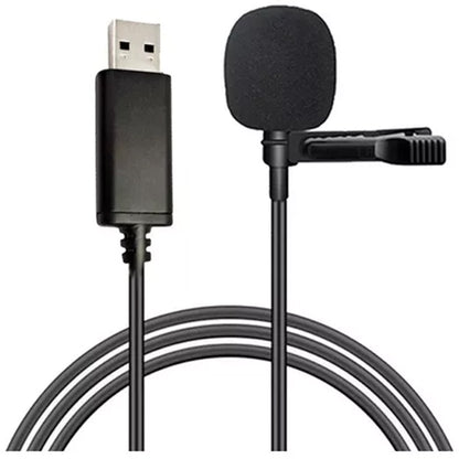 Micrófono Corbatero USB GL-138 - Clip de Solapa para PC