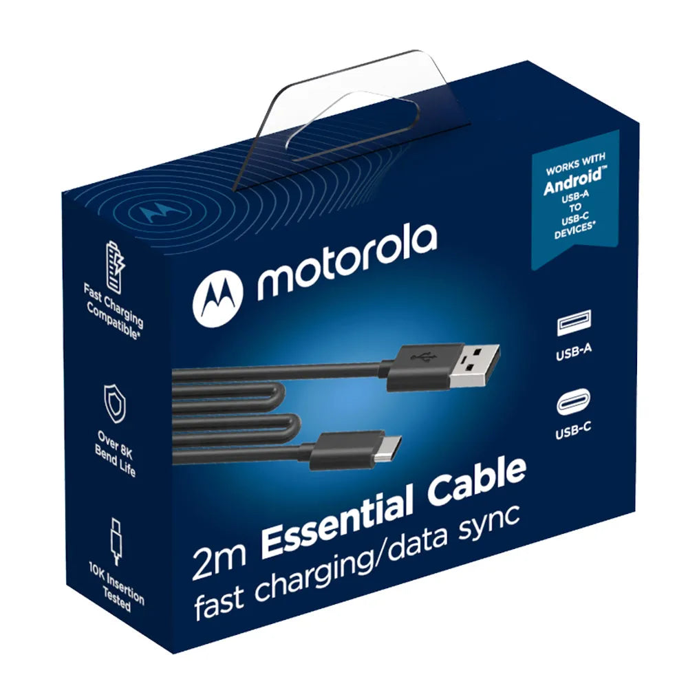 Cable USB-A a USB-C Motorola Original 2 metros