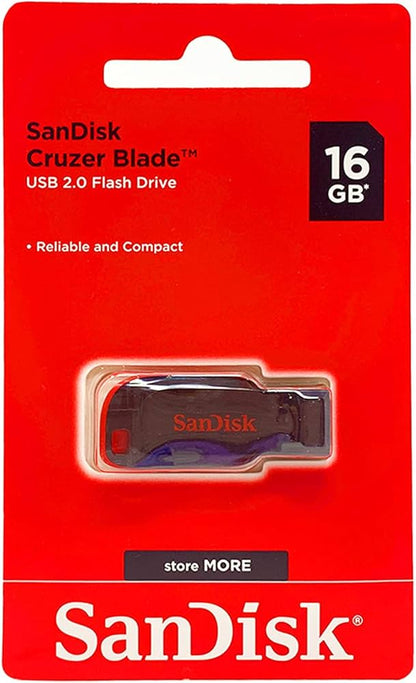 Pendrive SanDisk Cruzer Blade 16GB USB 2.0