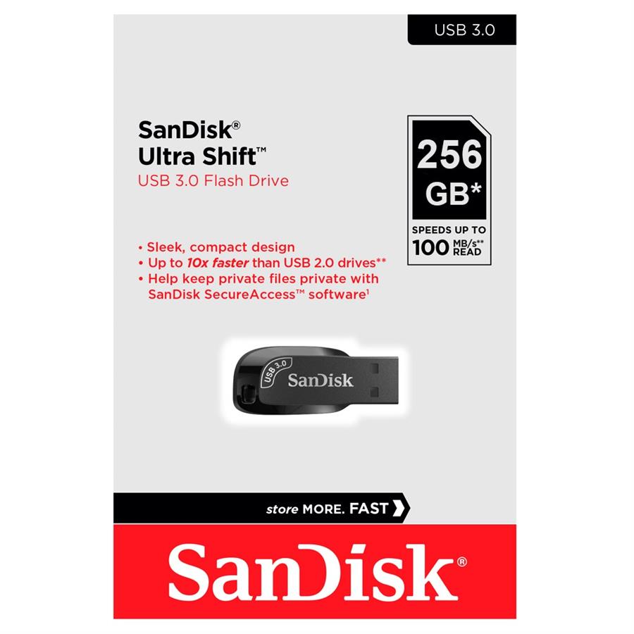 Pen Drive SanDisk Ultra Shift 256GB