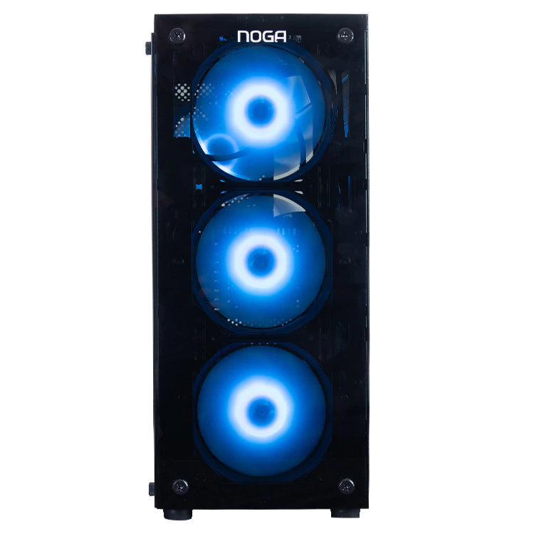 Gabinete Gamer RGB Noga 8608 con Fuente 600W y Coolers RGB