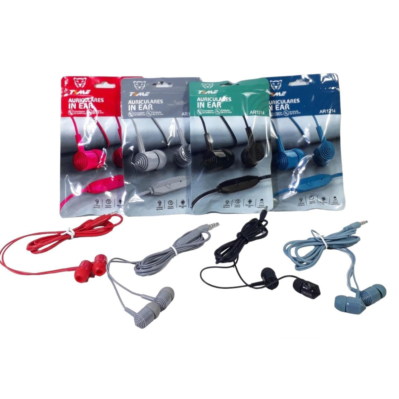 Auriculares In-Ear Time au-11007 con Manos Libres - Presentación Sobre