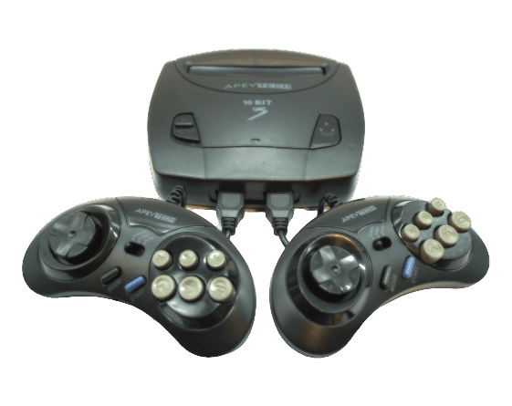 Consola Retro Sega 16 Bits APEVTECH – 2 Joysticks + Cables incluidos