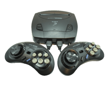 Consola Retro Sega 16 Bits APEVTECH – 2 Joysticks + Cables incluidos