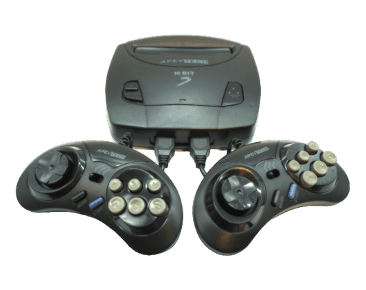 Consola Retro Sega 16 Bits APEVTECH – 2 Joysticks + Cables incluidos