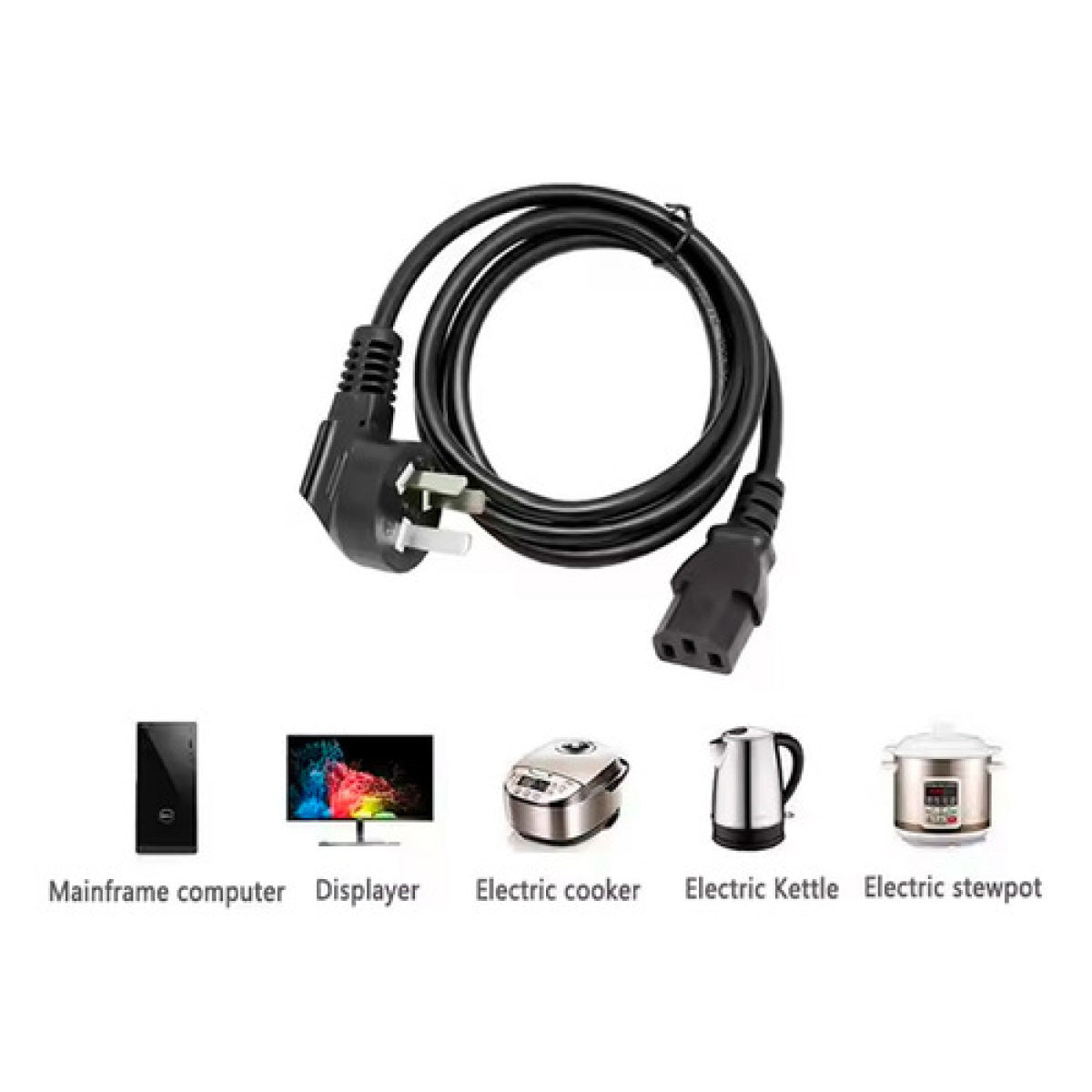 Cable de Alimentación Power 1.8m 220V – Conector IEC C13