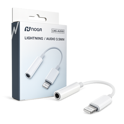 Adaptador Audio Noga 3.5mm a Lightning para iPhone