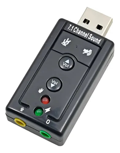 Placa de Sonido USB 7.1 Canales Time - Audio Envolvente