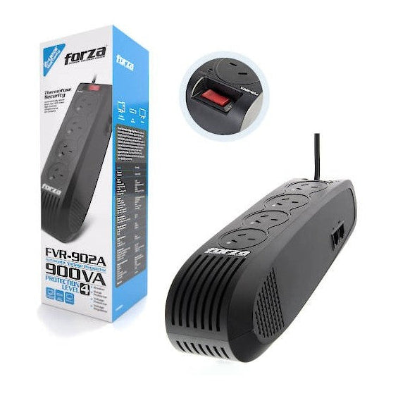 Estabilizador de Tensión Forza FVR-902A 900VA/450W - Protección para PC y Electrodomésticos