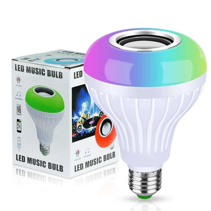 Lámpara LED RGB con Parlante Bluetooth Integrado 10cm - Foco Musical