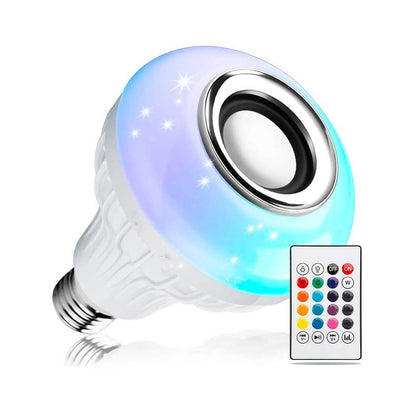 Lámpara LED RGB con Parlante Bluetooth Integrado 10cm - Foco Musical