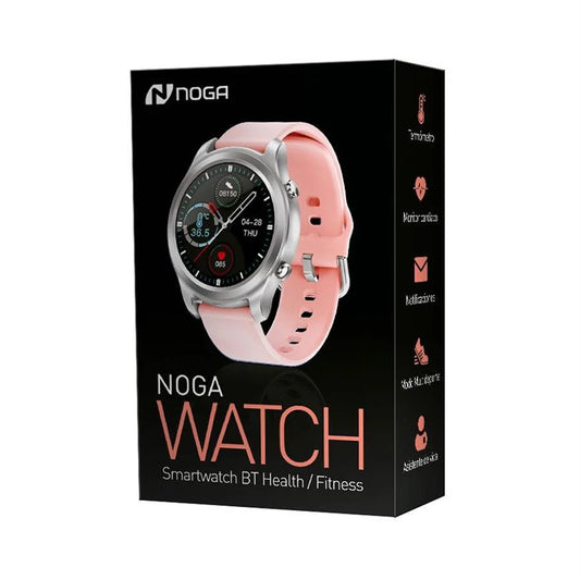 Smartwatch Noga NG-SW05 Bluetooth Rosa con Carga Magnética